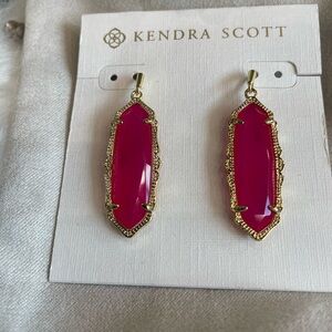 Kendra Scott Pink Agate Earrings
